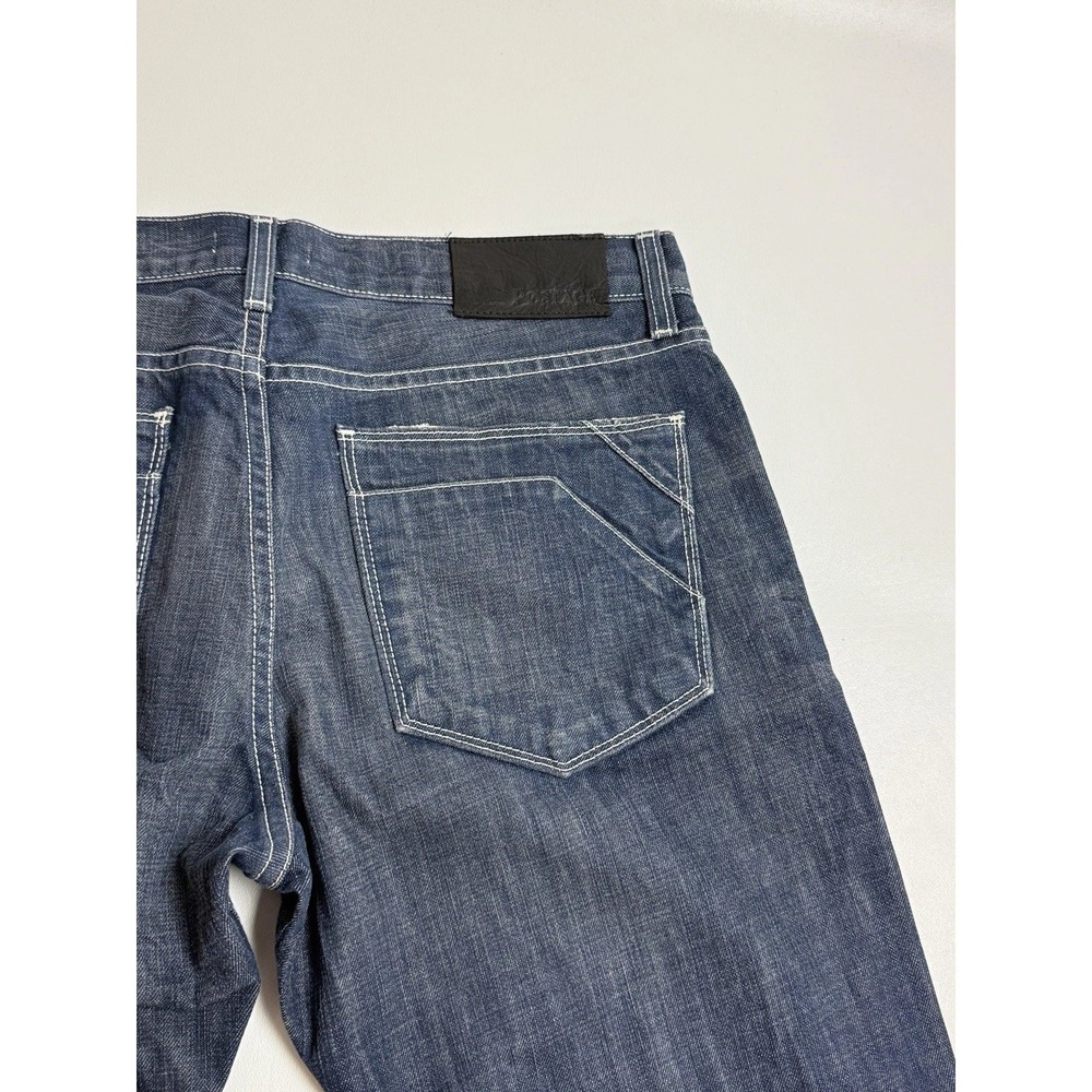 Postage Denim Mens 31 Handmade Jeans Dark Wash Contrast Stitch Made in USA - Picture 3 of 4